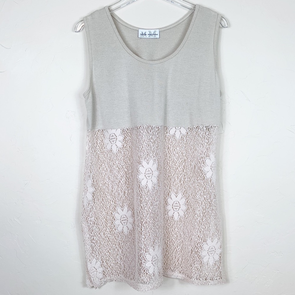 MODE MACHINE Mesh See-Thru Tunic/Dress/Cover Up L